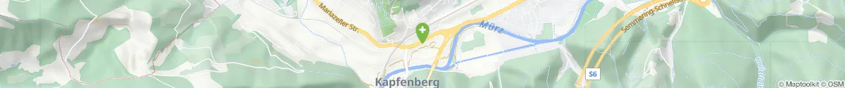Kartendarstellung des Standorts für Europa-Apotheke in 8605 Kapfenberg
